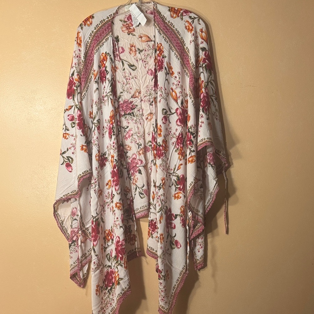 Floral Plus Size Kimono EUC